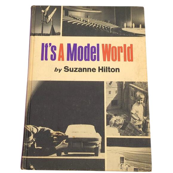 It's a Model World by Suzanne Hilton 1972 Hardcover Library Discard Vintage - Picture 1 of 5